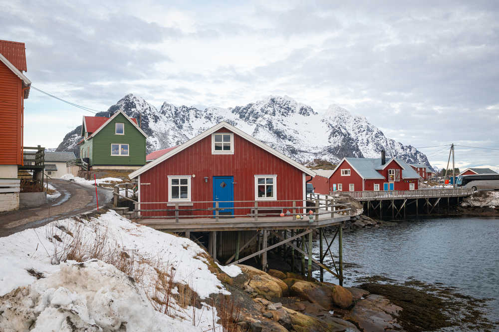 Norvège Henningsvær lofoten hiver