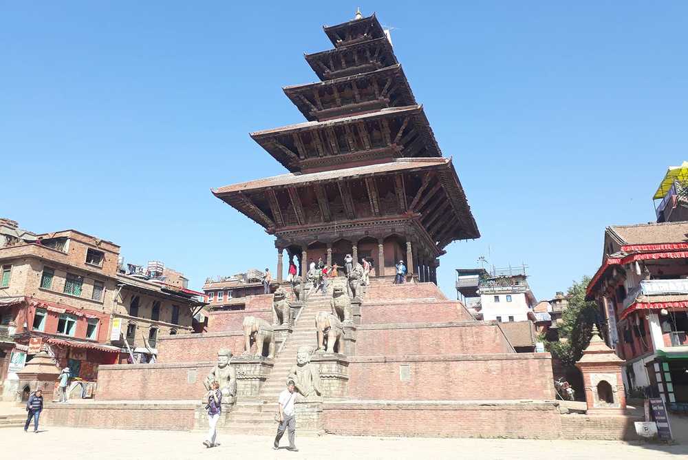 Nyatapola Temple hindou à Bhaktapur, Népal