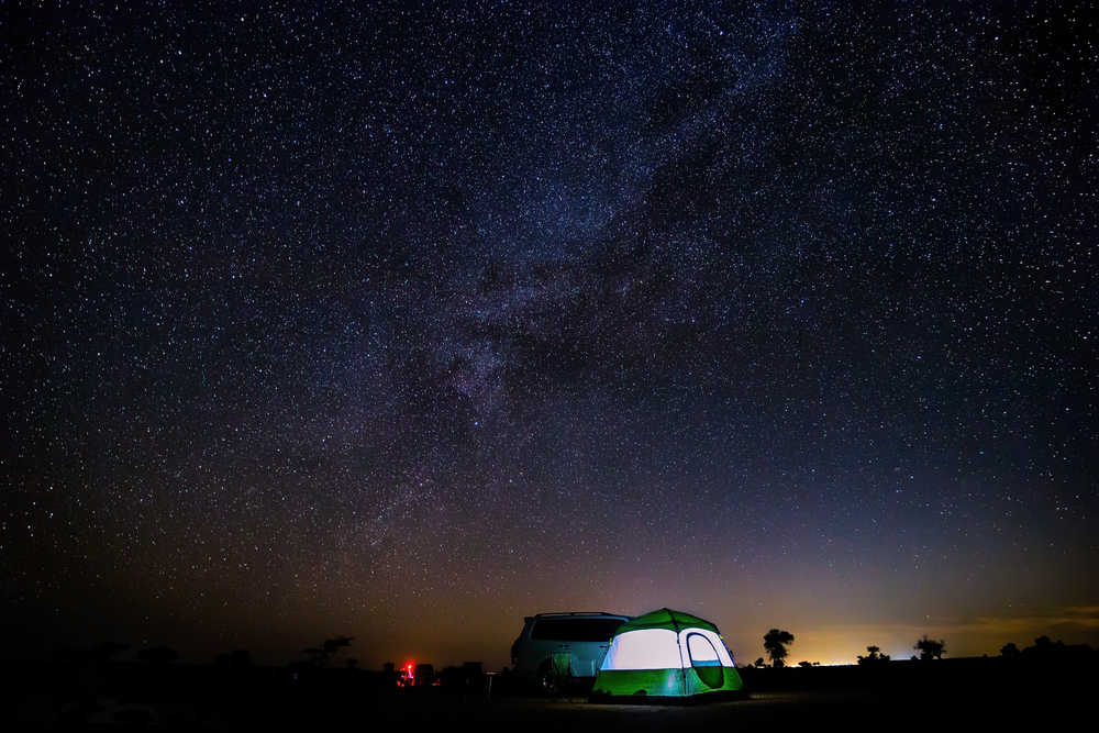 Oman bivouac nuit Désert de Wahiba