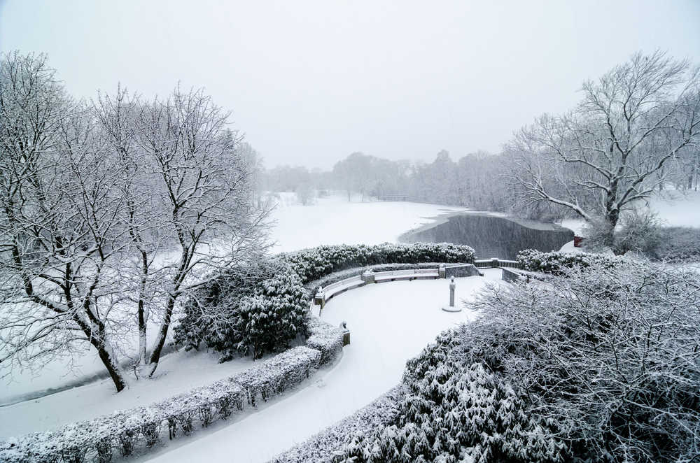 Oslo parc Vigeland hiver