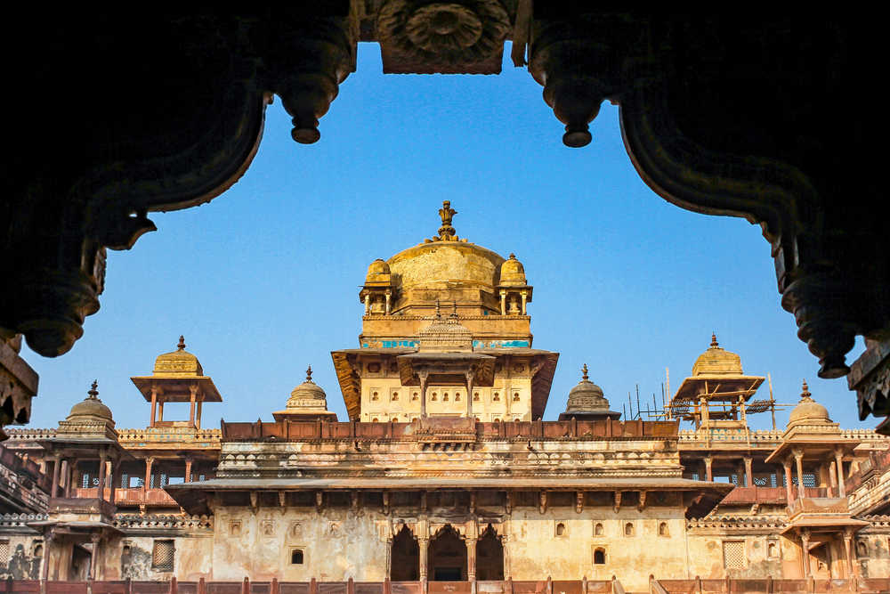 Palais Jahangir Mahal à Orchha, Inde