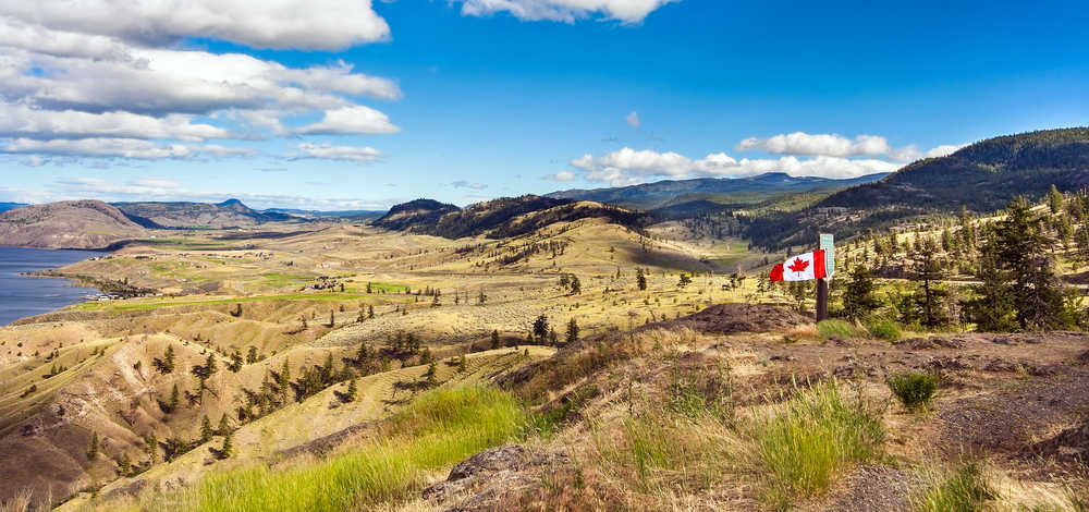 Panorama sur les paysages de Kamloops en Colombie-Britannique au Canada