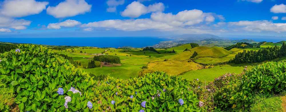 Panorama sur Sao Miguel aux Açores