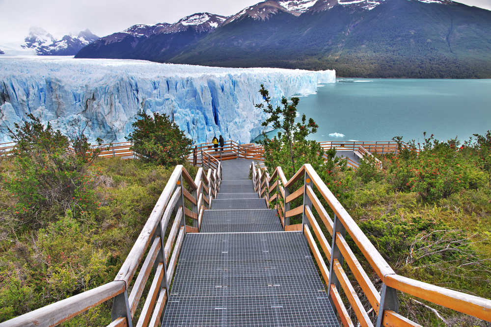 Passerelles avec vue sur le glacier du Perito Moreno en Argentine