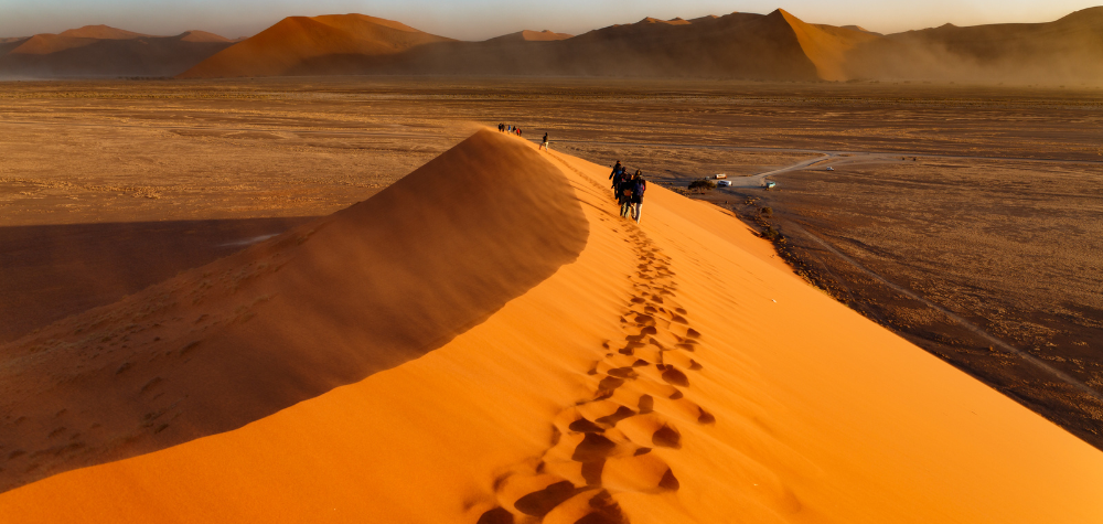 Paysage de désert en Namibie
