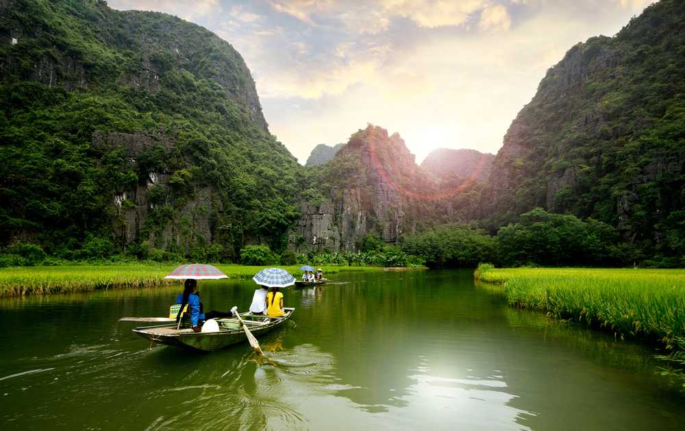 Paysage de la Baie d'Ha Long Terrestre au Vietnam