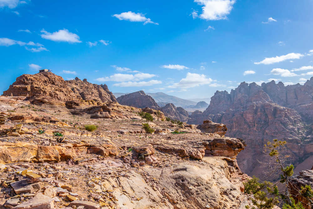 Paysage du Wadi Araba, près de Petra en Jordanie