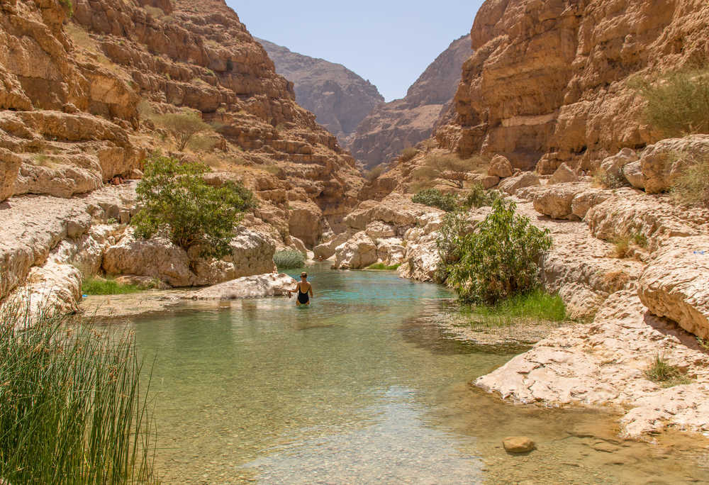 Paysage du Wadi Tiwi à Oman