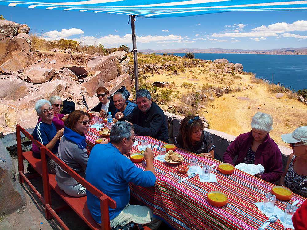 petit déjeuner des randonneurs au Pérou