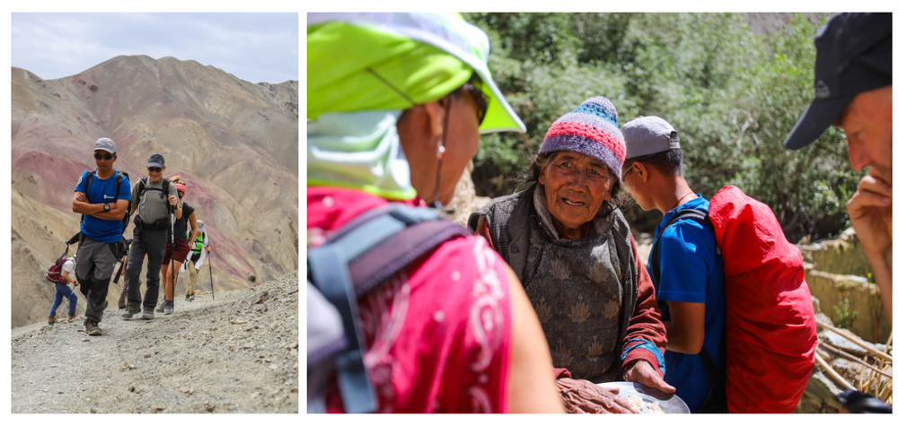 Petit groupe de voyageurs au Ladakh
