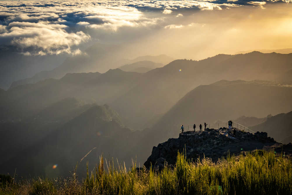 Pico do Arieiro au lever de soleil à Madère