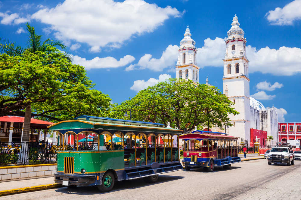 Place de l Independance a Campeche au Mexique