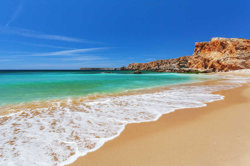 Plage à Sagres au Portugal
