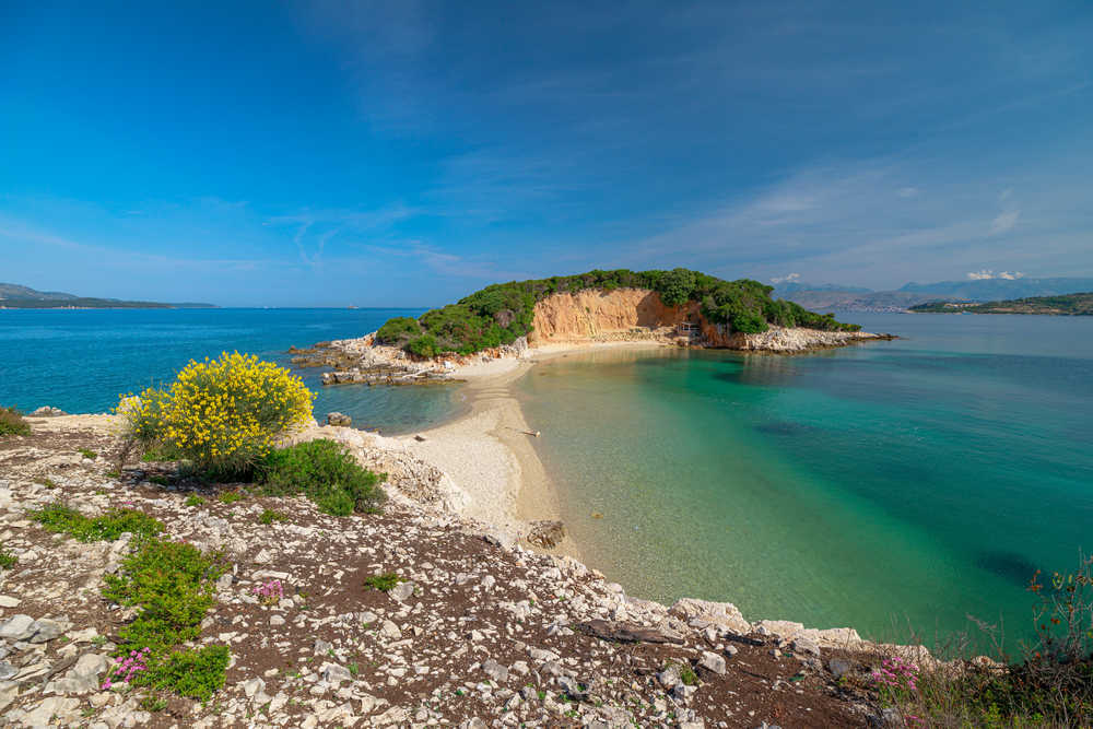 Plage de Ksamil en Albanie