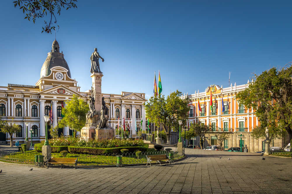 Plaza Murillo and Bolivian Palace of Government - La Paz