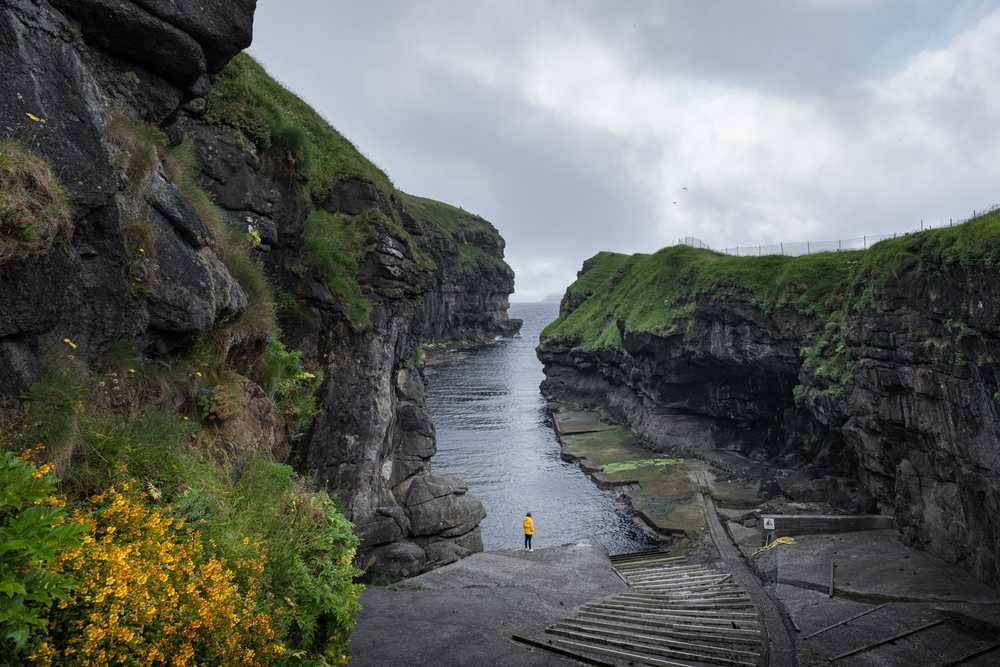 Port de Gjogv aux îles féroe