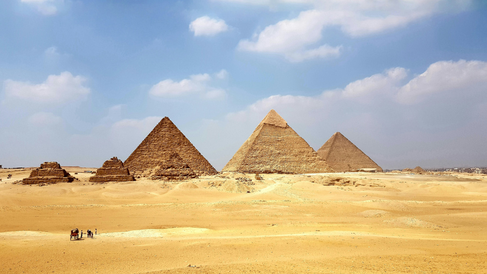 Pyramideq de Gizeh en Egypte