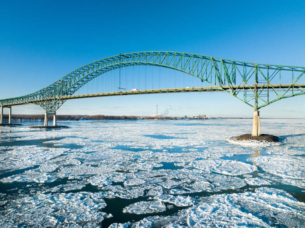 Québec Fleuve Saint-Laurent hiver