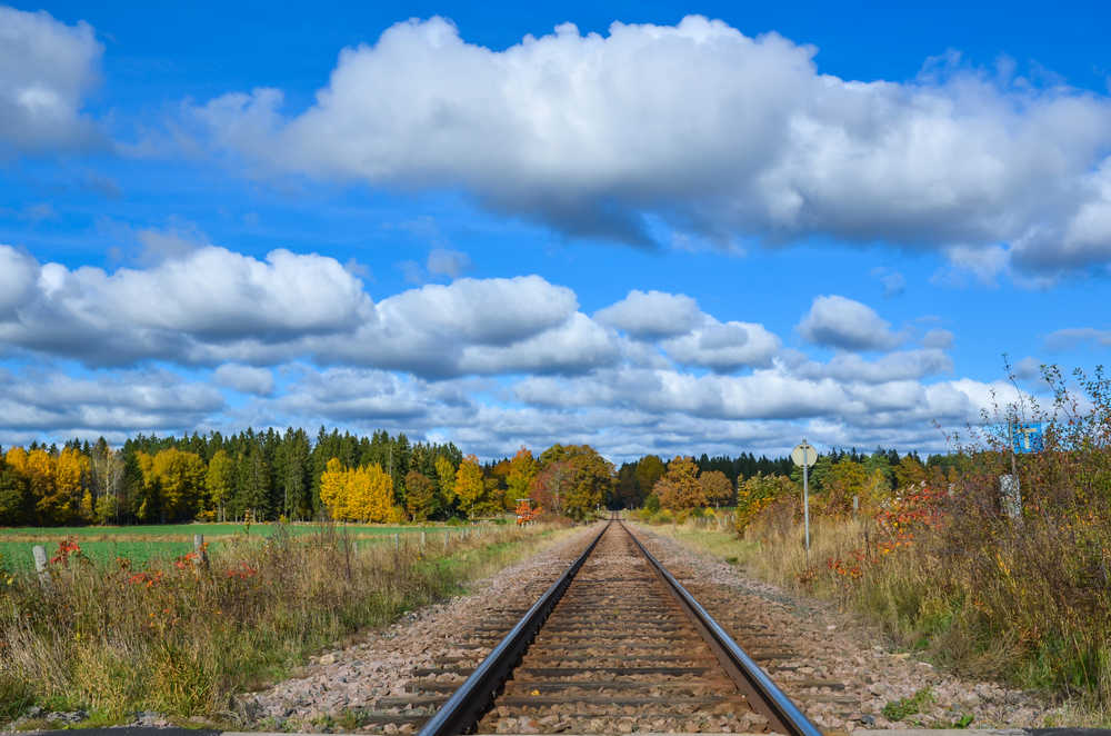 rail de train en suède