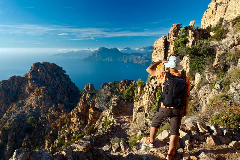 Randonnée dans la calanque de Piana, Corse