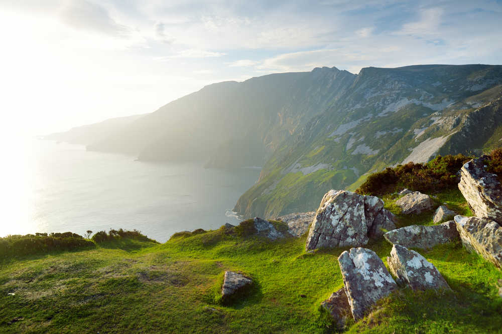 Randonnee sur les hauteurs de la Slieve League en Irlande