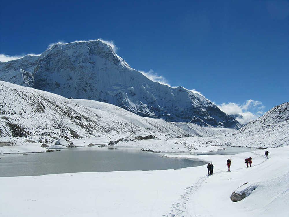 randonneurs aux sommets du Népal