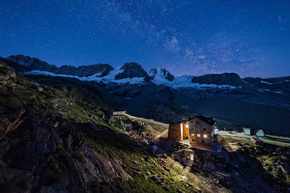 Refuge Chabod de nuit
