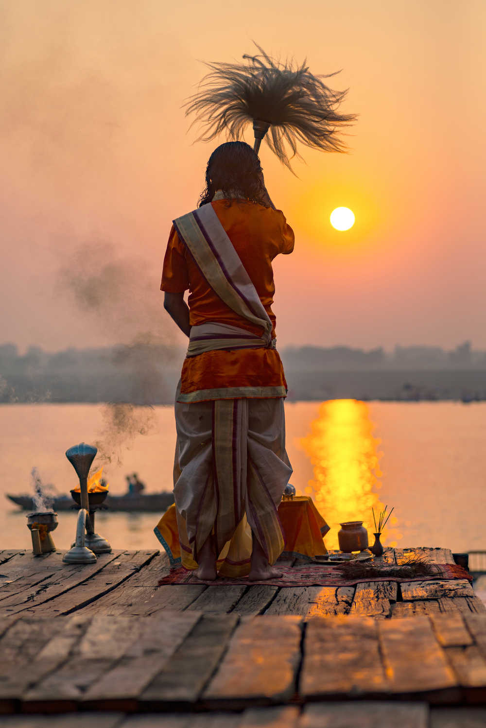 rituel spirituel à Rishikesh