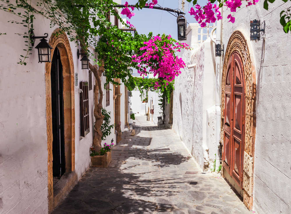 Ruelle de Rhodes en Grece
