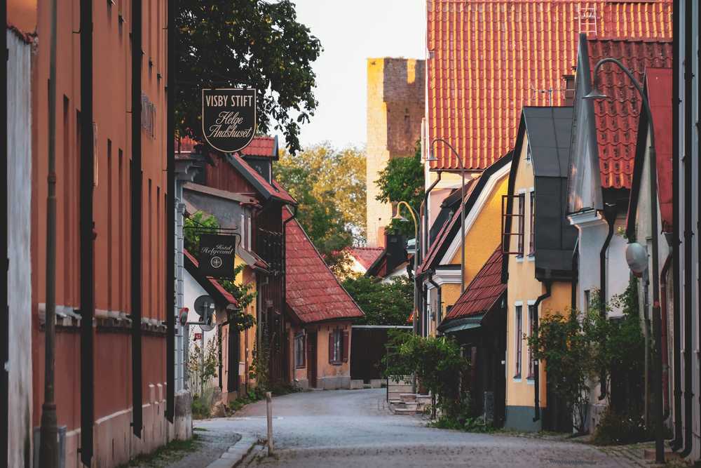 Ruelle de Visby, Gotland, Suède