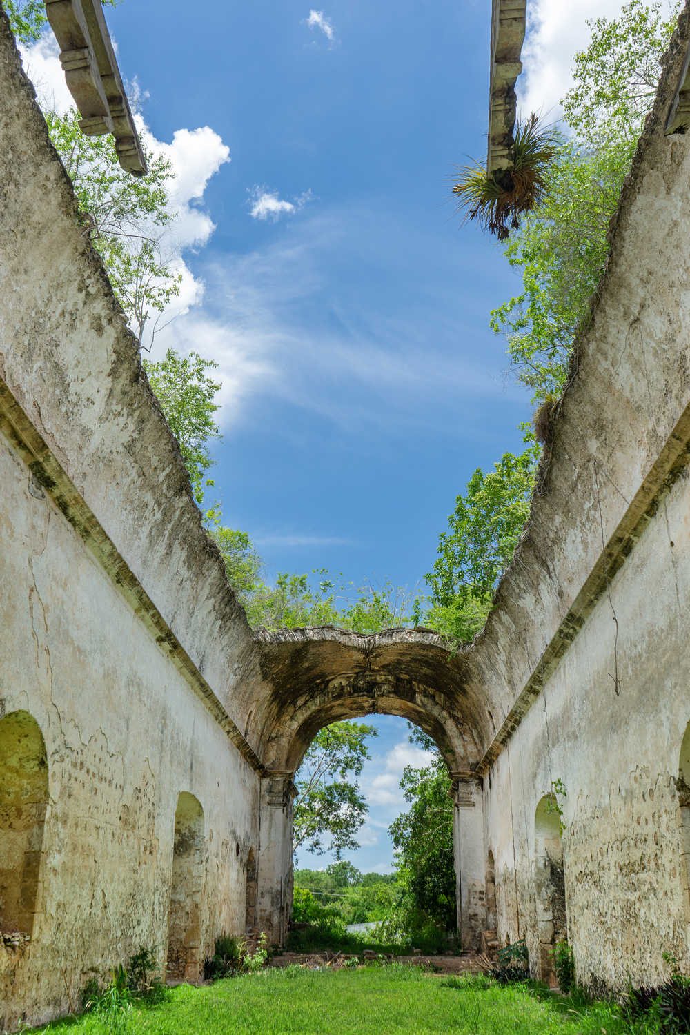 Ruines d'un couvent vers Tizimin au Mexique