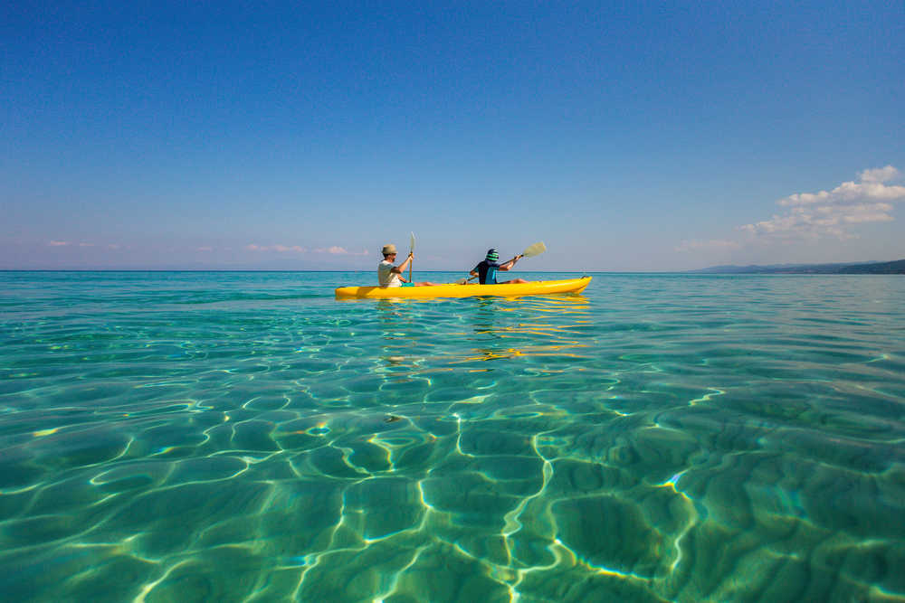 Session de kayak, Crète
