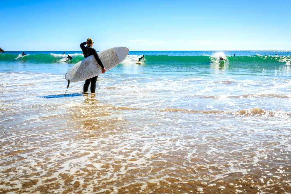 Session de surf, Algarve, Portugal