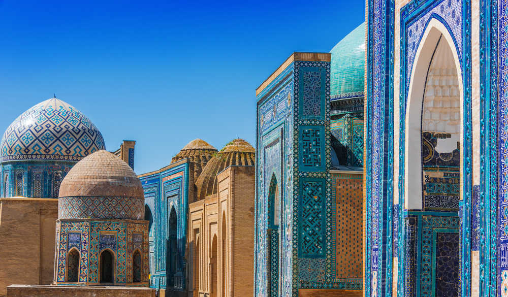 Shah-i-Zinda, une nécropole à Samarkand, Ouzbékistan