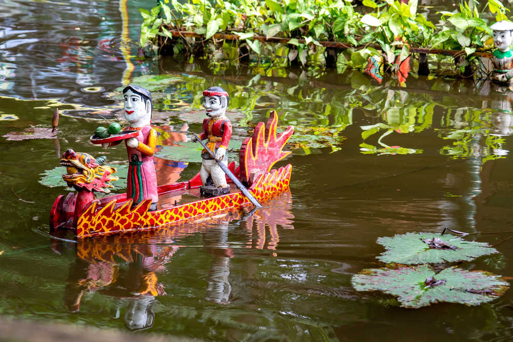 Spectacle de marionnette à Hanoi au Vietnam