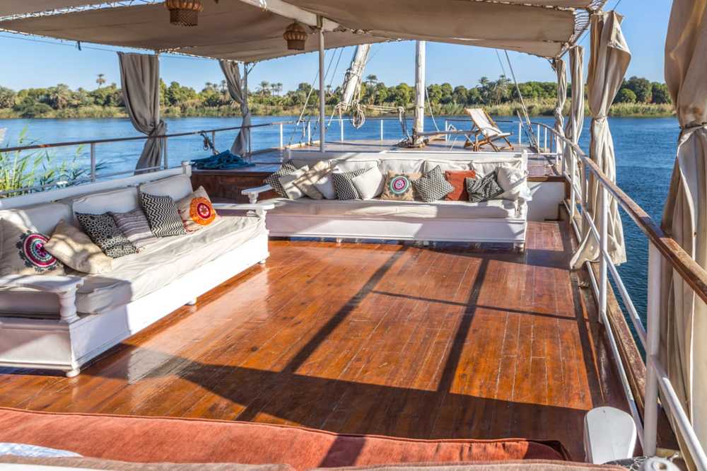 Sundeck sur le Dahabieh, Egypte