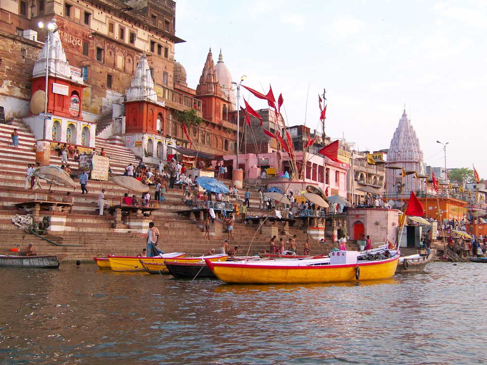 Sur les bords du Gange, à Vanarasi, Inde