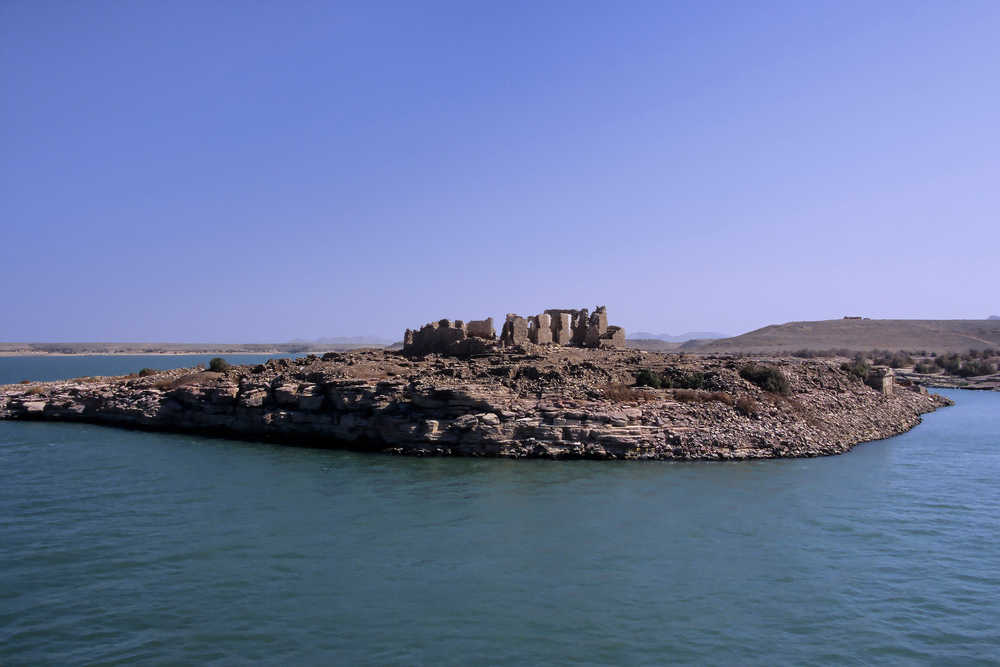 Temple de Kasr Ibrim au bord du lac Nasser Égypte
