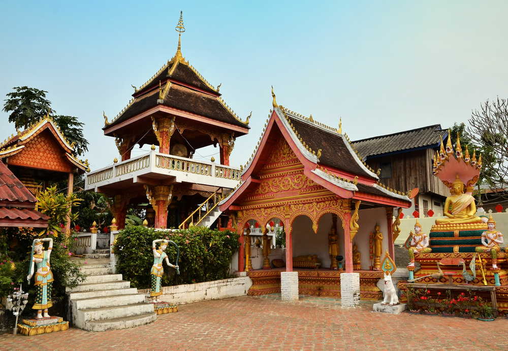 temple de Sang Ha à Luang Prabang au Laos en Asie