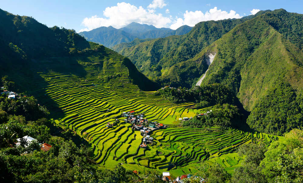 Terrasses de rizières à Batad aux Philippines