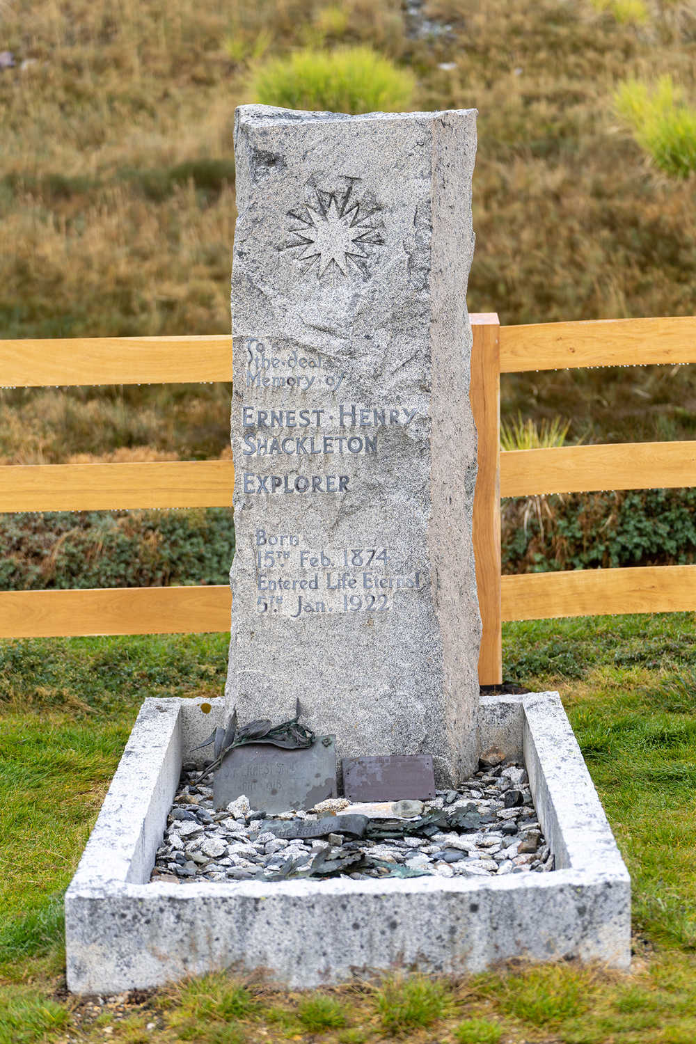 Tombe de l'explorateur Ernest Shackleton