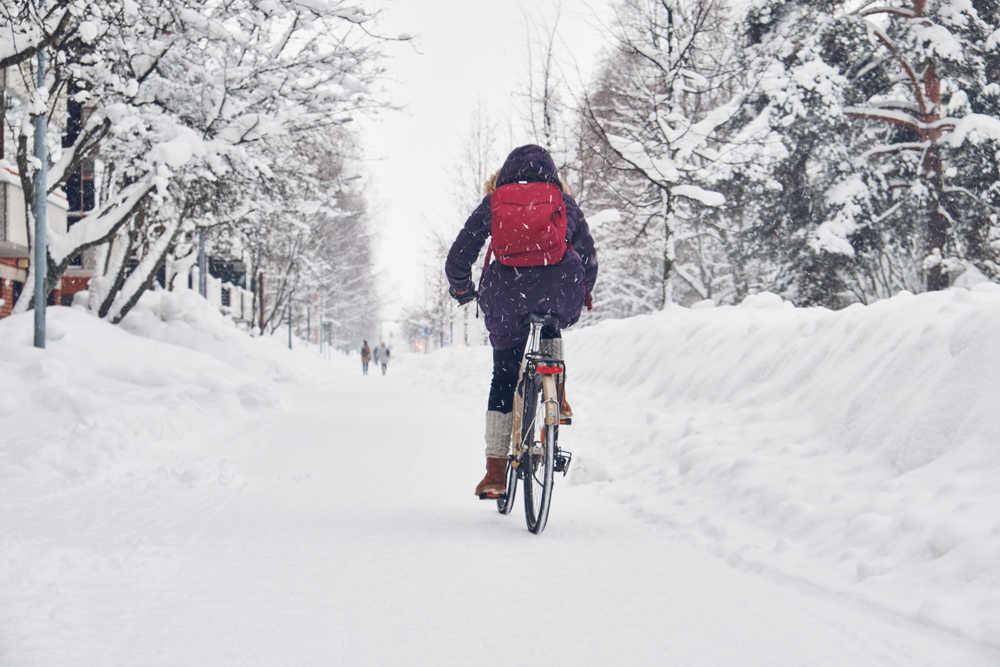 Turku à vélo hiver