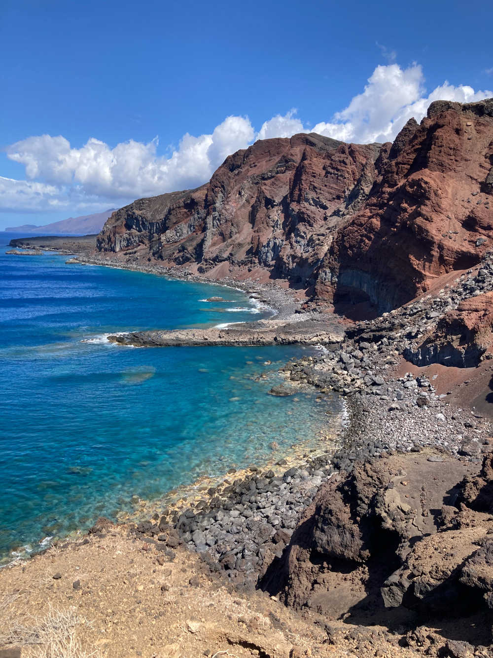 Vue depuis la côte aux Canaries