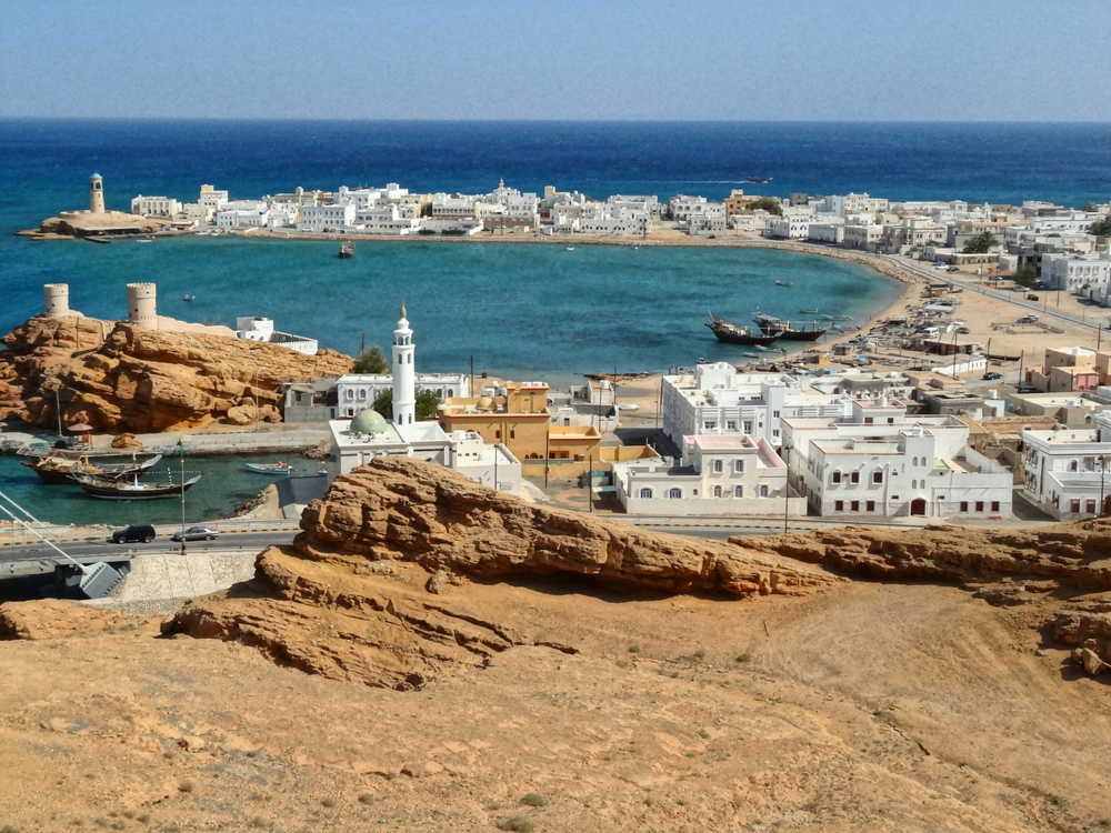 Vue panoramique de la ville de Sur, Oman