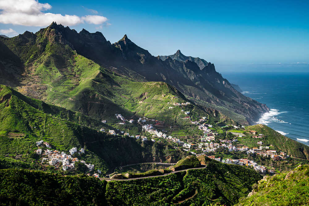 Vue panoramique du Parc Rural d'Anaga, Tenerife, Canaries