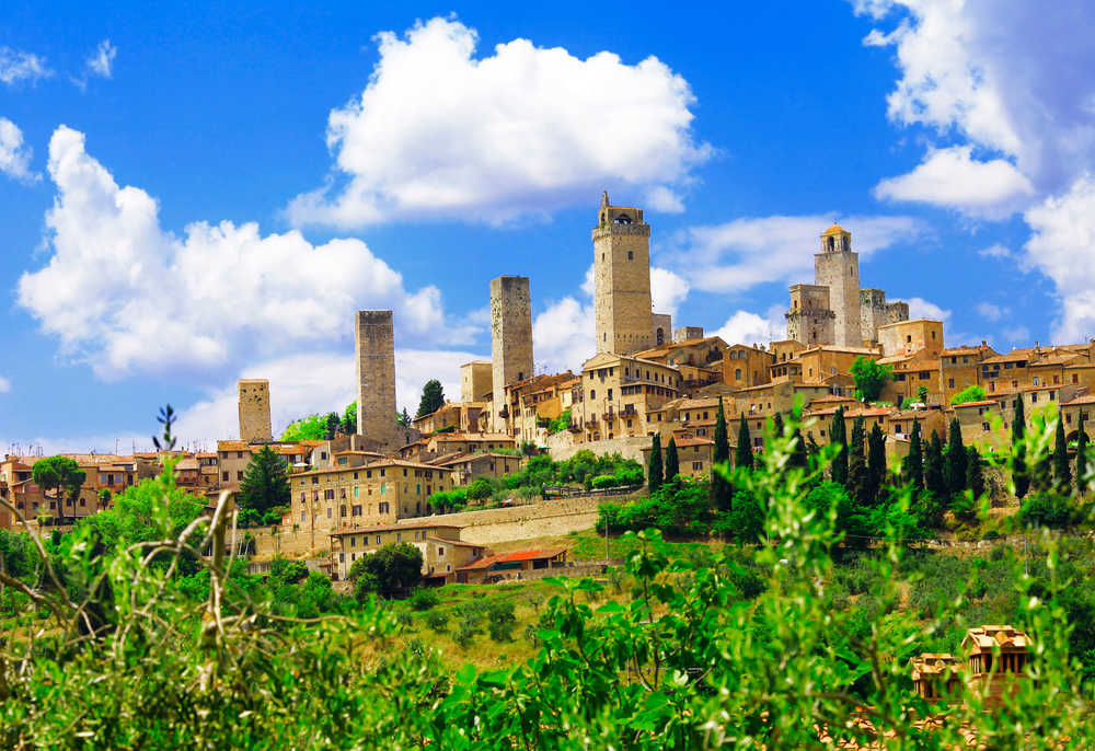 Vue panoramique sur San Gimignano, Italie