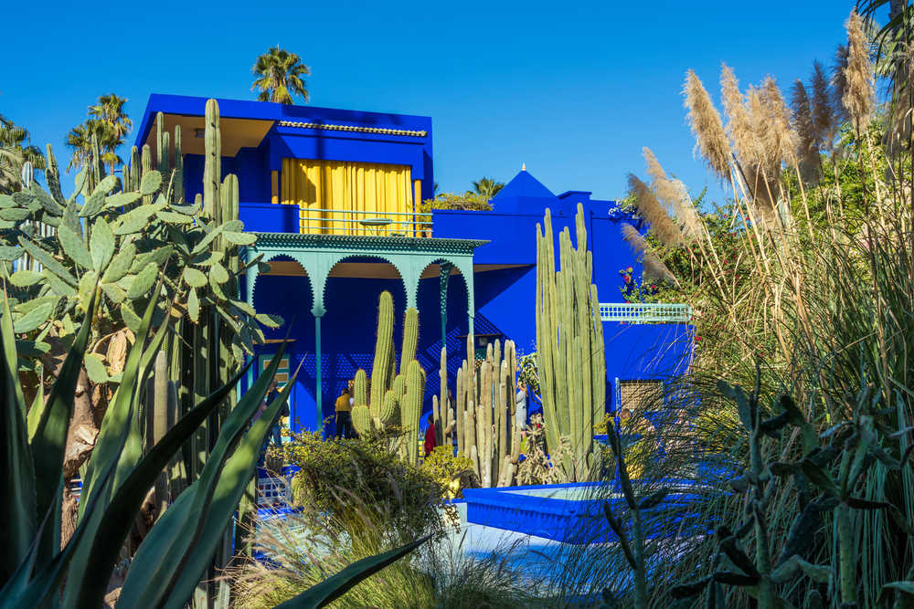 Vue sur le jardin Majorelle, Marrakech, Maroc