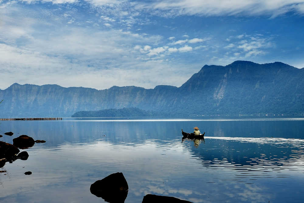 Vue sur le lac toba, Samosir, Sumatra