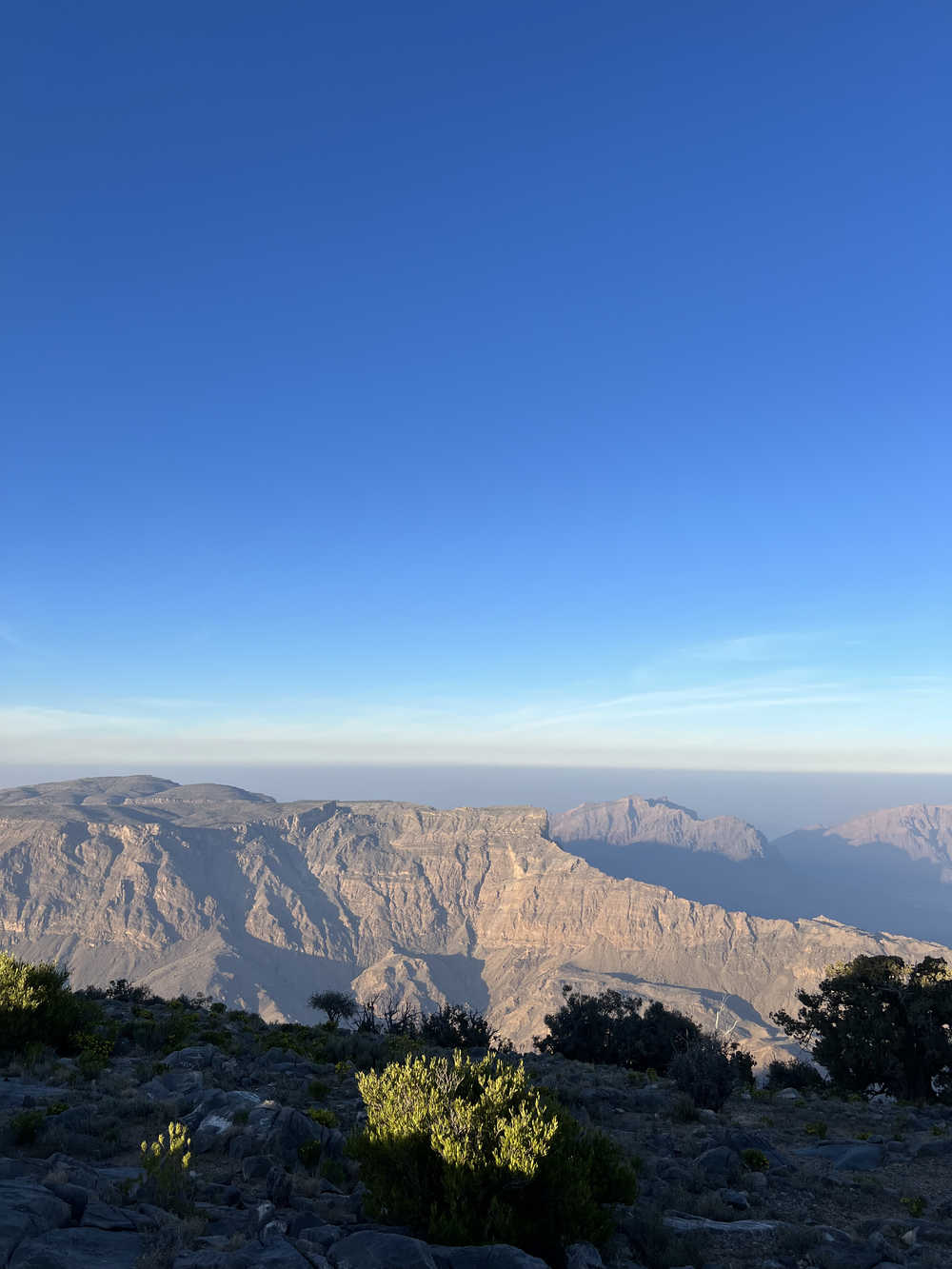 Vue sur les montagnes Oman