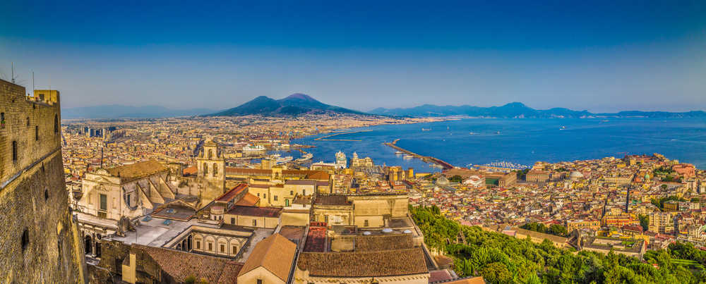 Vue sur Naples Italie